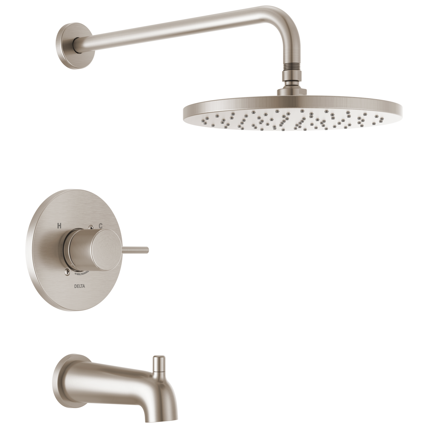 Monitor 14 Series Tub & Shower Trim in Spotshield Brushed Nickel T14469