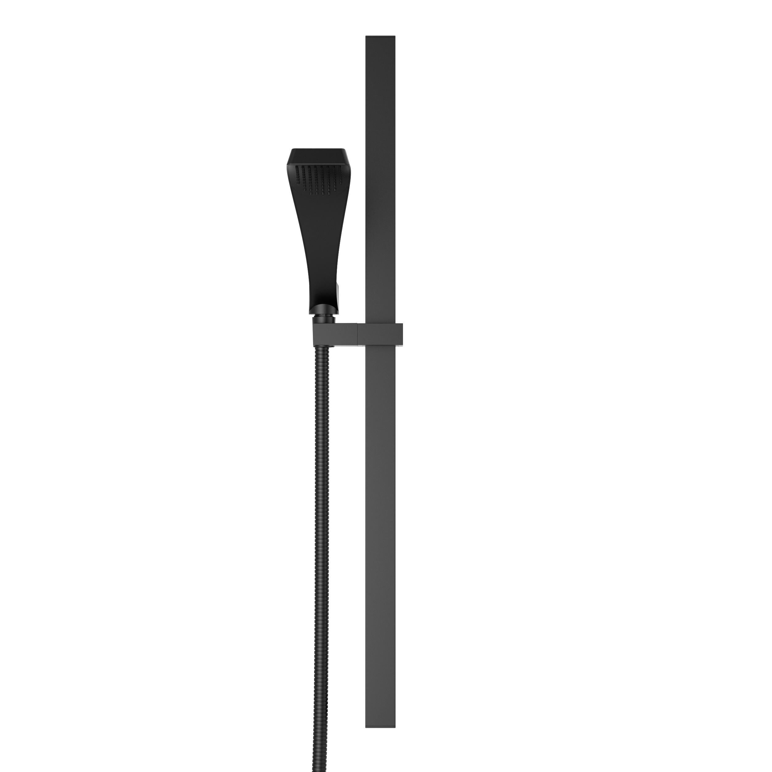 Premium Single-Setting Slide Bar Hand Shower in Matte Black 57051