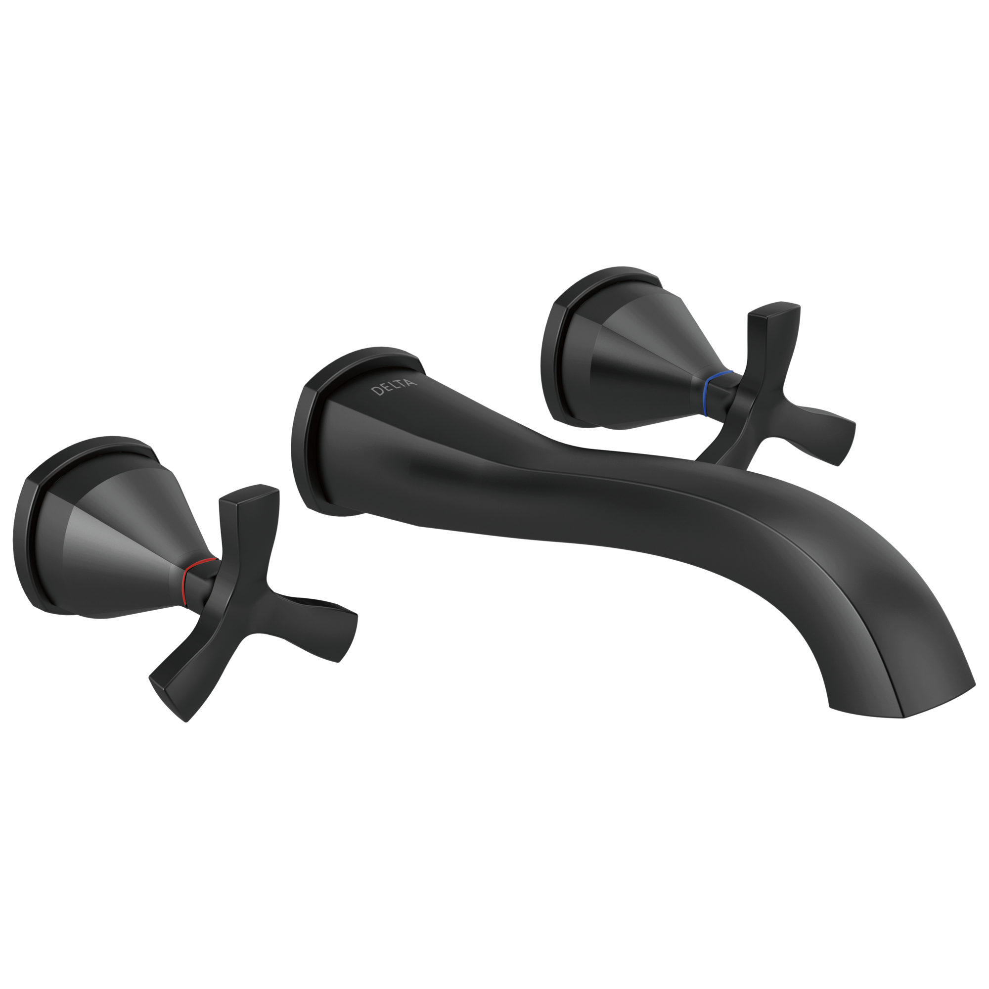 Delta Faucet Stryke Wall Mounted Lav - Matte Black
