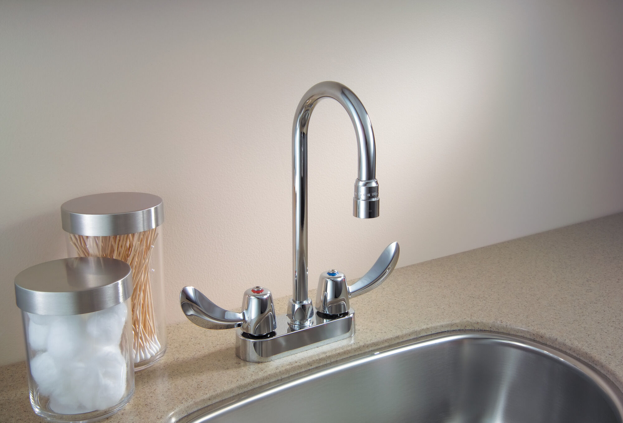 Two Handle 4 In Deck-Mount Faucet in Chrome 27C4832 | Delta Faucet