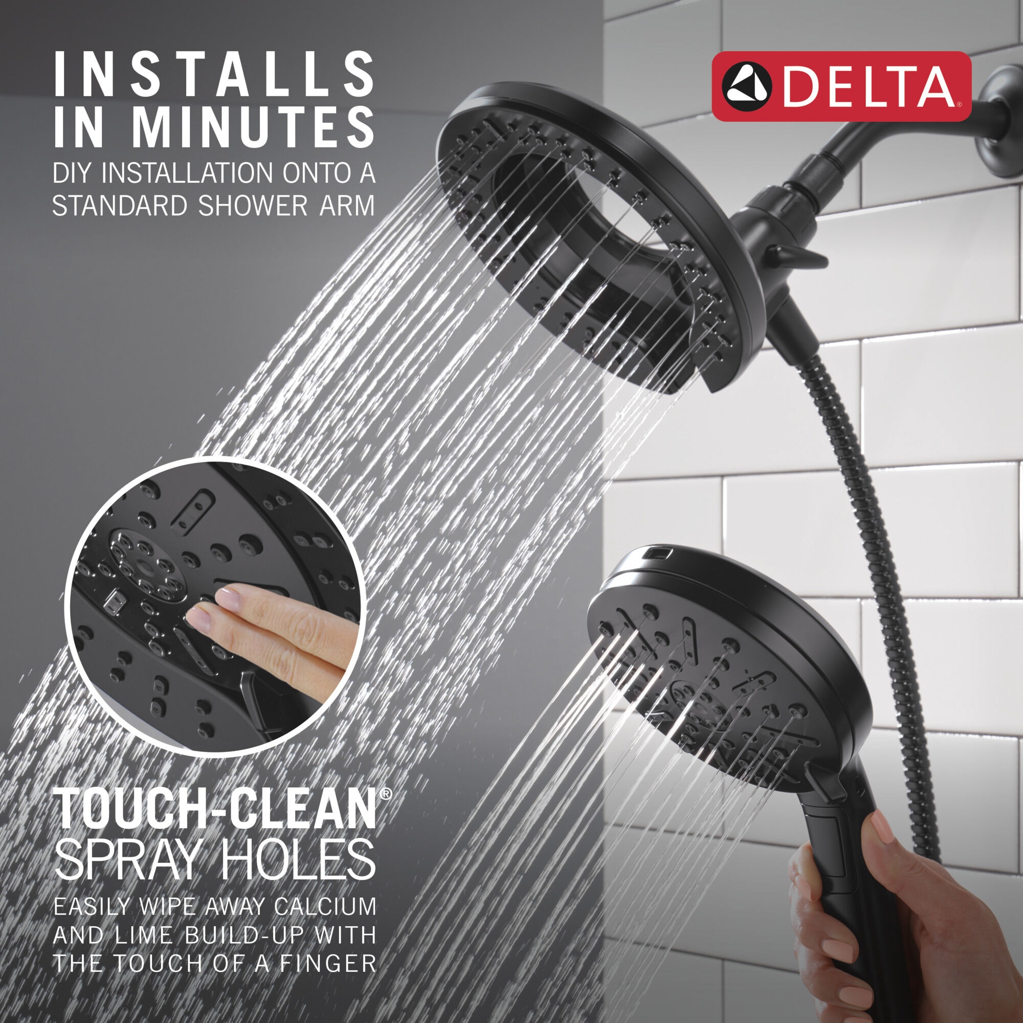 6-Setting In2ition® with ProClean® in Matte Black 75655BL | Delta
