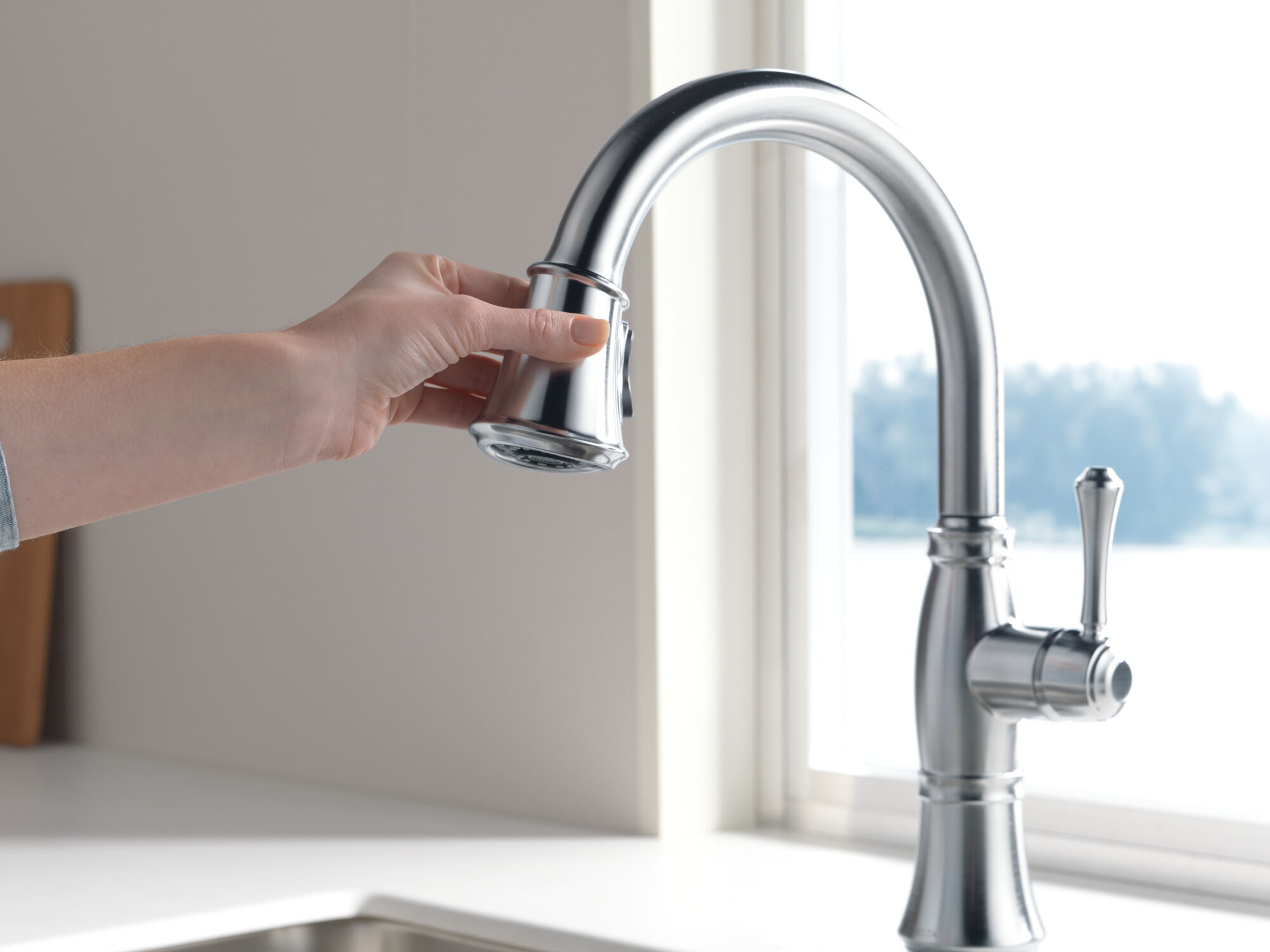 Single Handle Pull-Down Kitchen Faucet with ShieldSpray