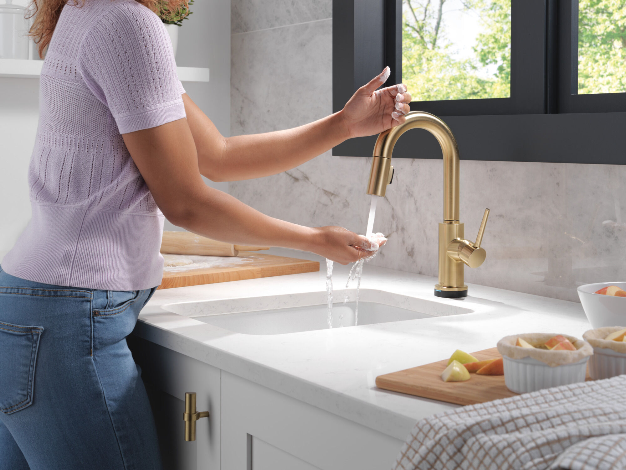 Touch2O® Bar / Prep Faucet with Touchless Technology in Champagne
