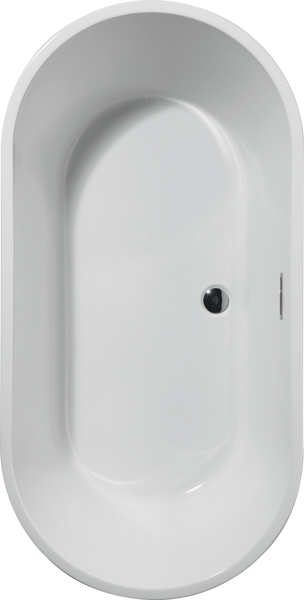 60 in. x 30 in. Freestanding Tub with Center Drain, image 2