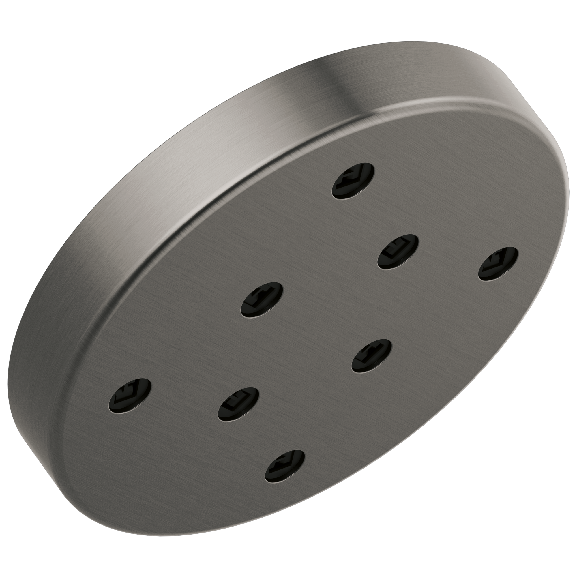 Delta Faucet Universal Showering Components H2Okinetic Single-Setting Metal Raincan Shower Head - Lumicoat Black Stainless