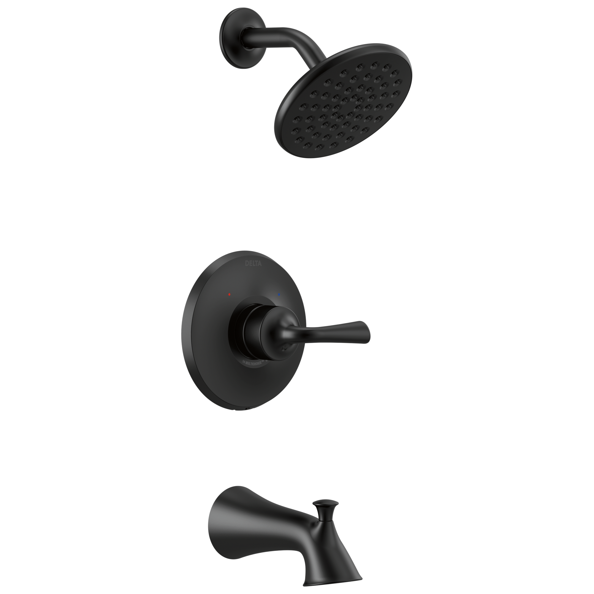 Delta Faucet KayraE Monitor 14 Series Tub & Shower Trim - Matte Black