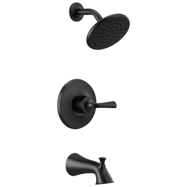 Monitor 14 Series Tub & Shower Trim in Matte Black T14433-BL