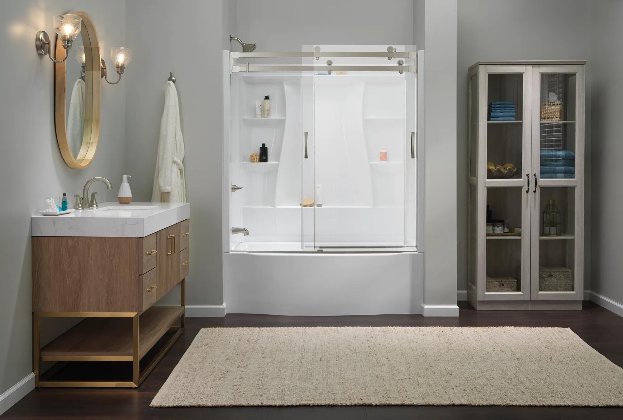 Classic 500 Curve Alcove Bathtub Left Drain 60x32