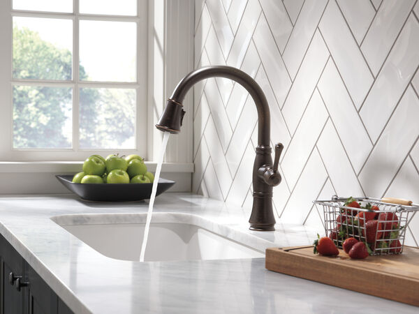 Single Handle Pull-Down Kitchen Faucet with ShieldSpray® Technology