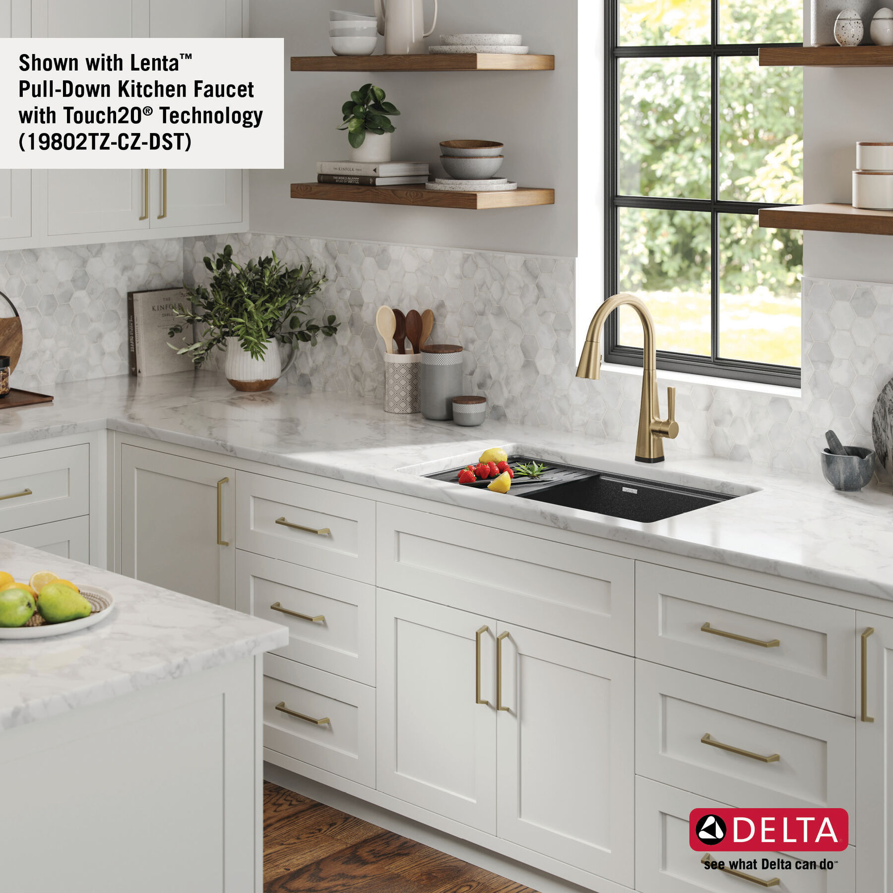 32” Granite Composite Workstation Kitchen Sink Undermount Single Bowl with  WorkFlow™ Ledge and Accessories in Metallic Black 75B933-33S-BL | Delta  Faucet, image size:1800x1800