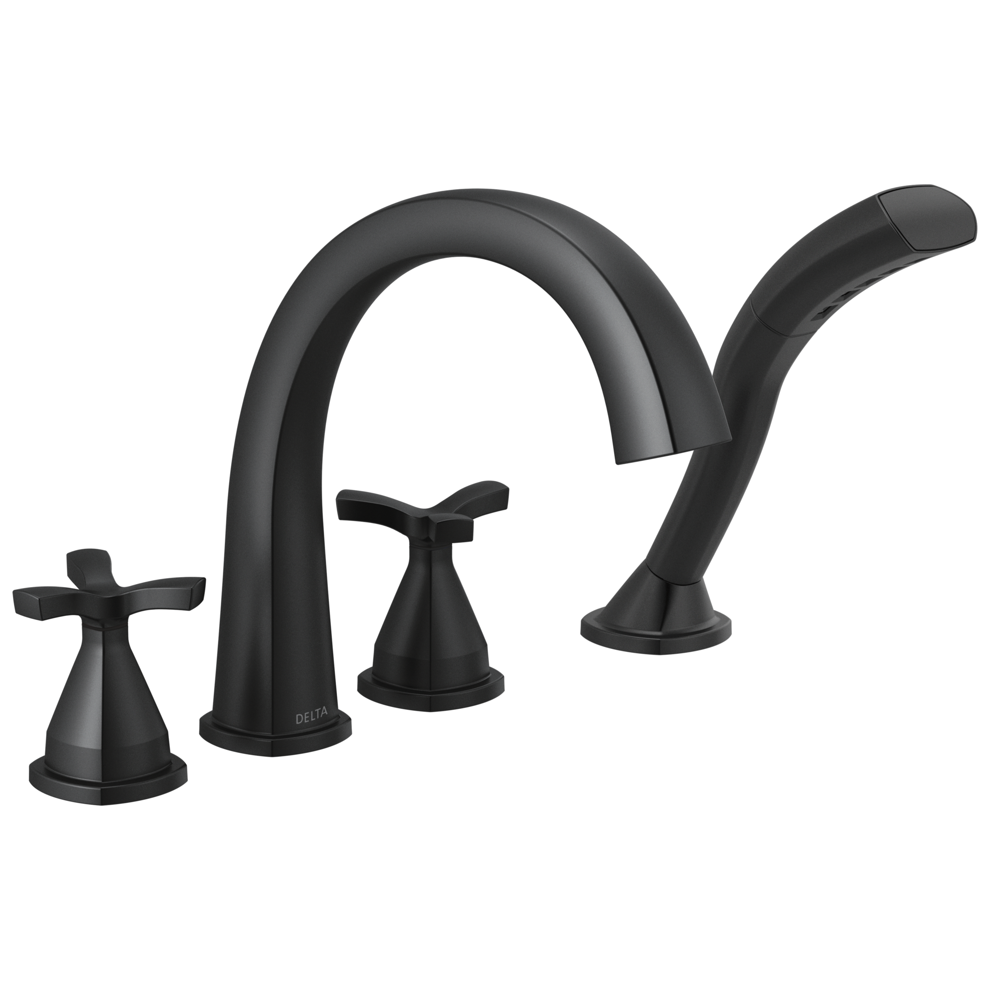 Delta Faucet Stryke Four Hole Roman Tub Trim - - Matte Black