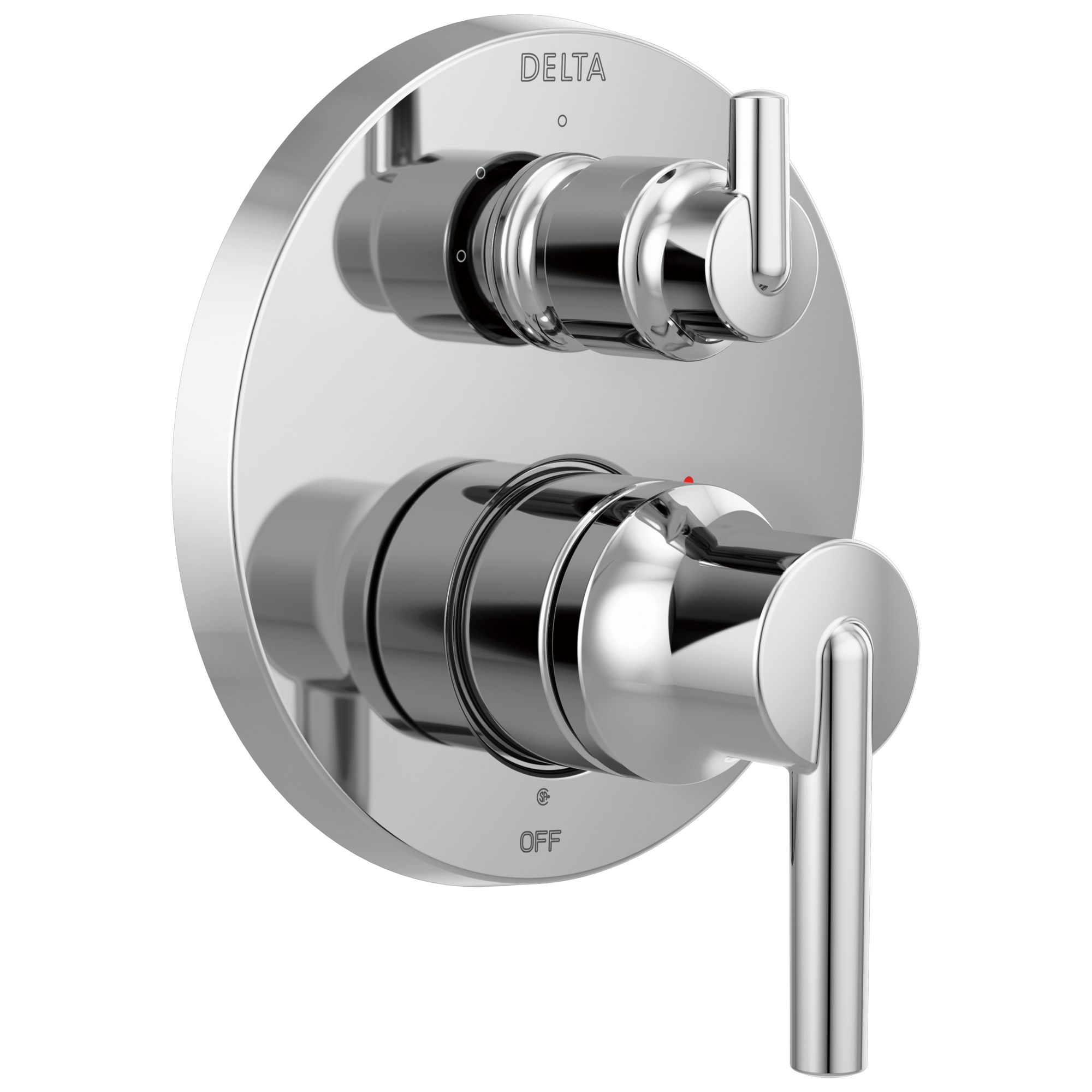 Delta Faucet Trinsic Contemporary Two Handle Monitor 14 Series Valve Trim with 3-Setting Integrated Diverter - Chrome