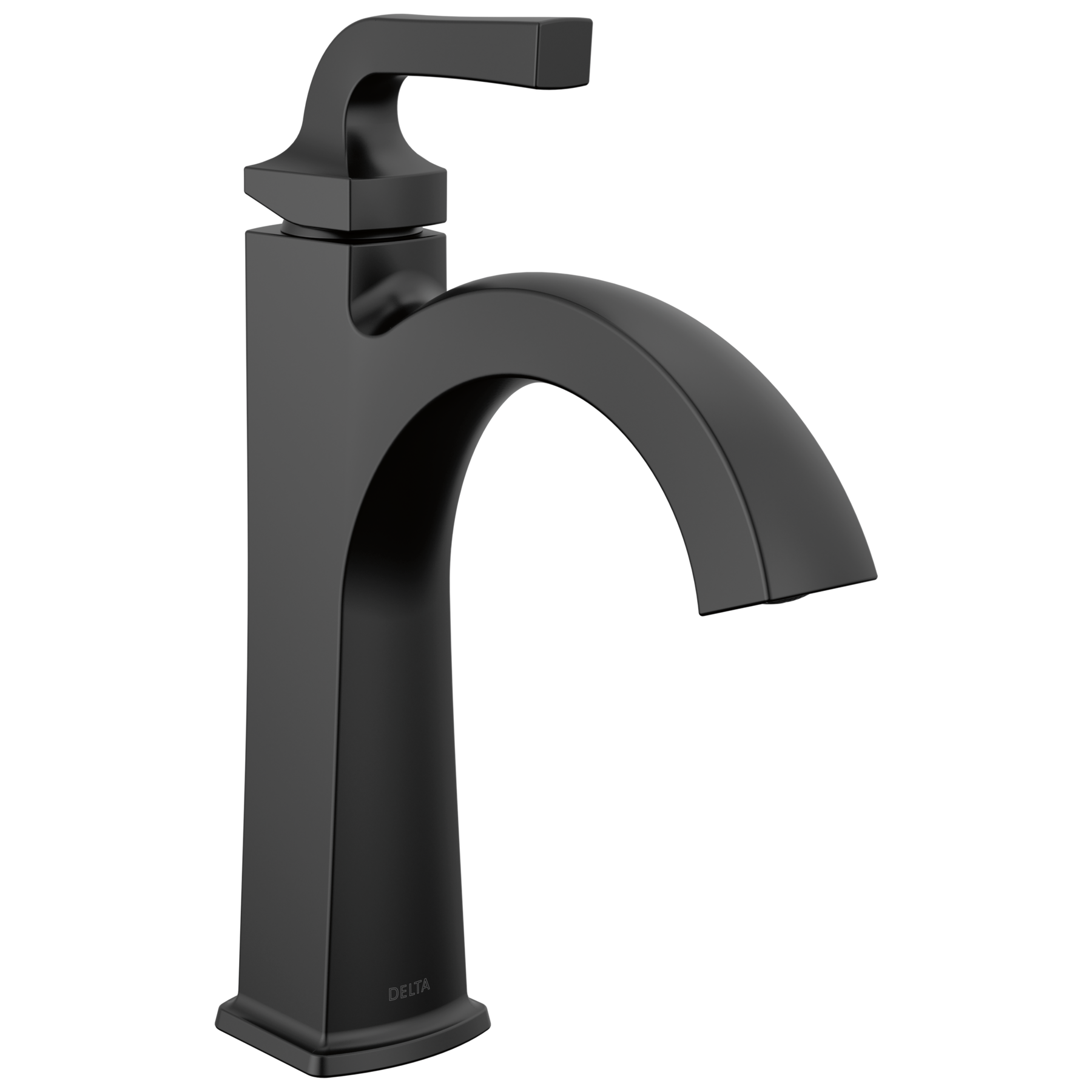 Single Handle Bathroom Faucet in Matte Black 15854LF-BL | Delta Faucet