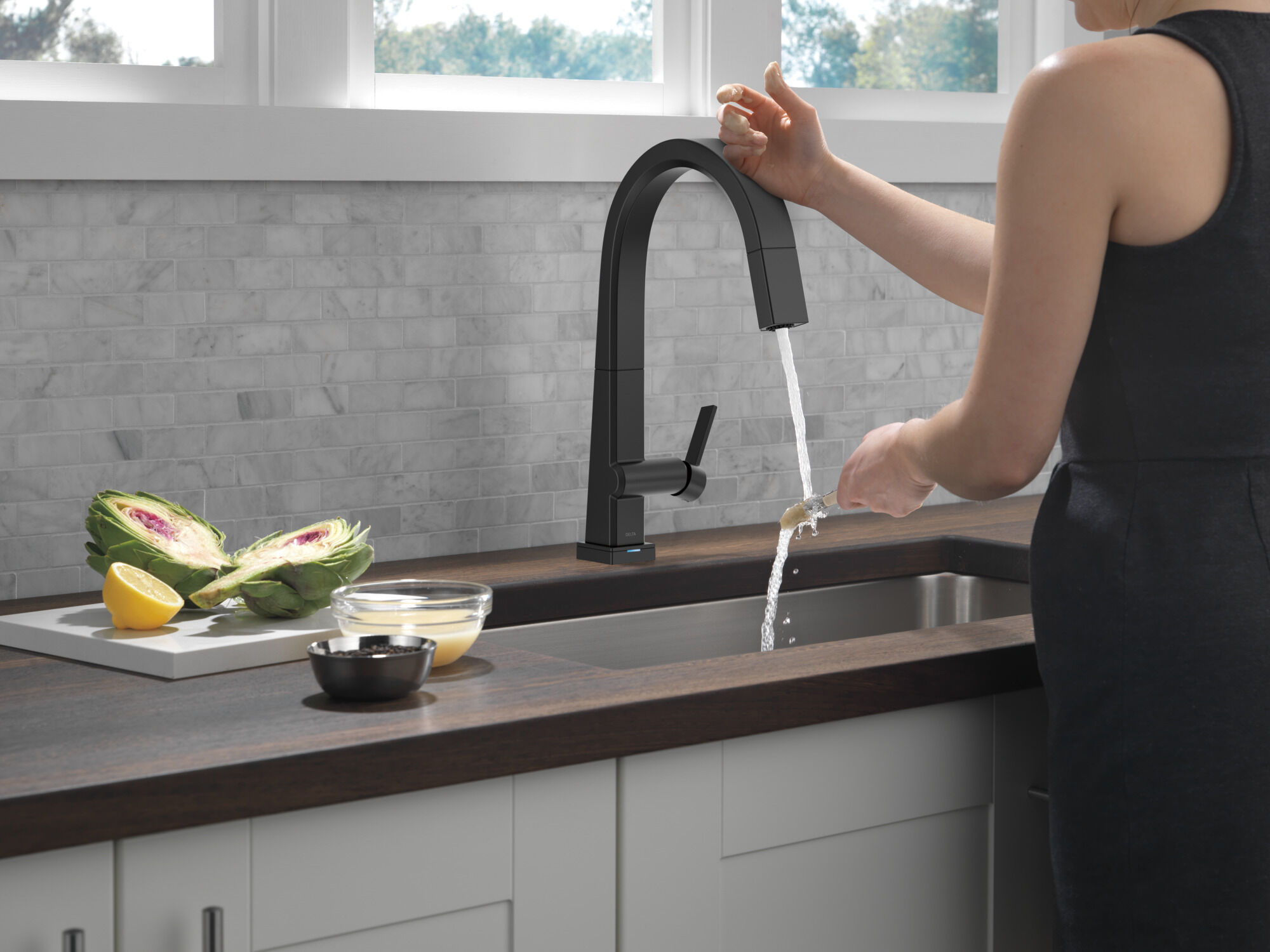 Single Handle Pull-Down Kitchen Faucet With Touch2O® Technology