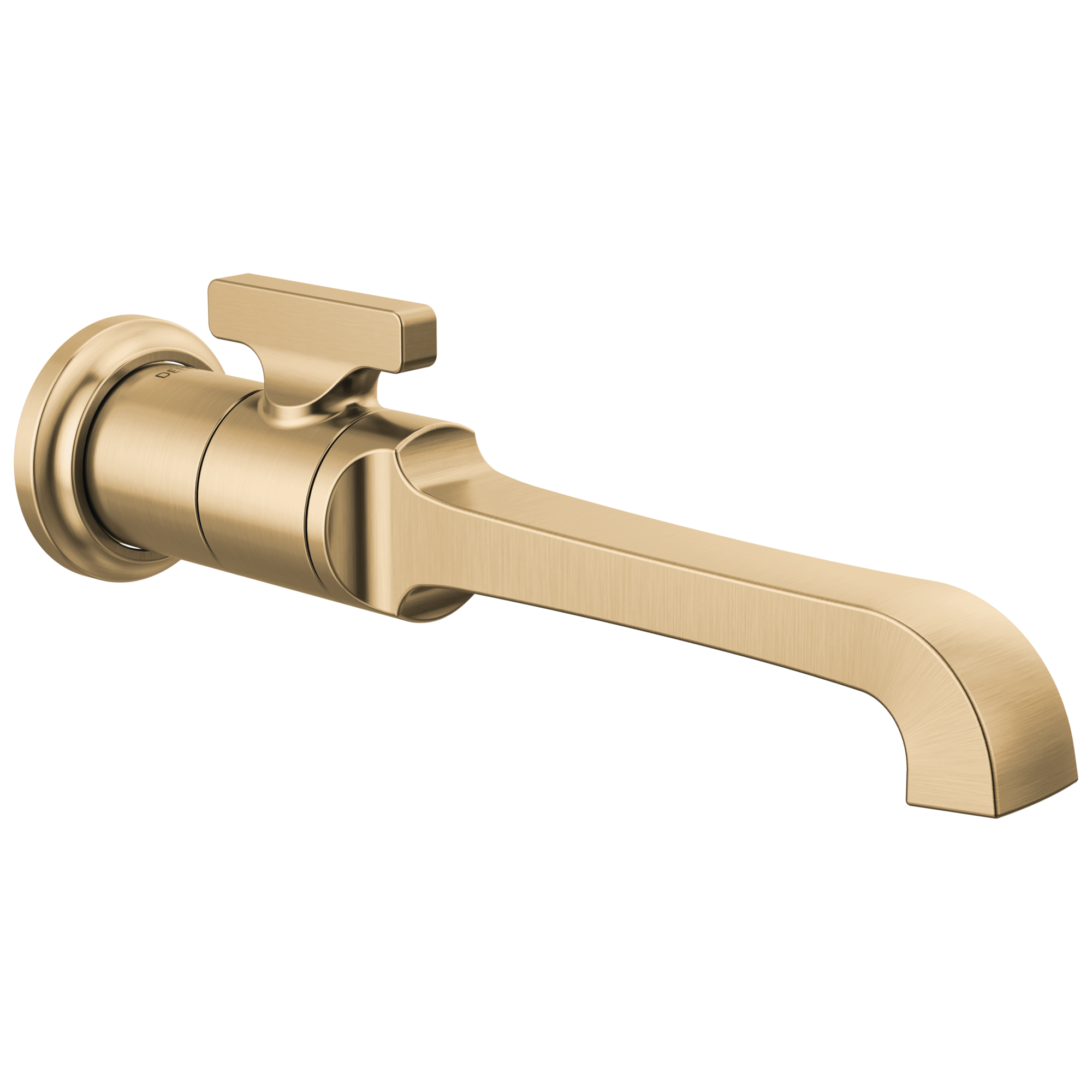 Delta Faucet Tetrae Single Handle Wall Mount Bathroom Faucet Trim - Lumicoat Champagne - Bronze