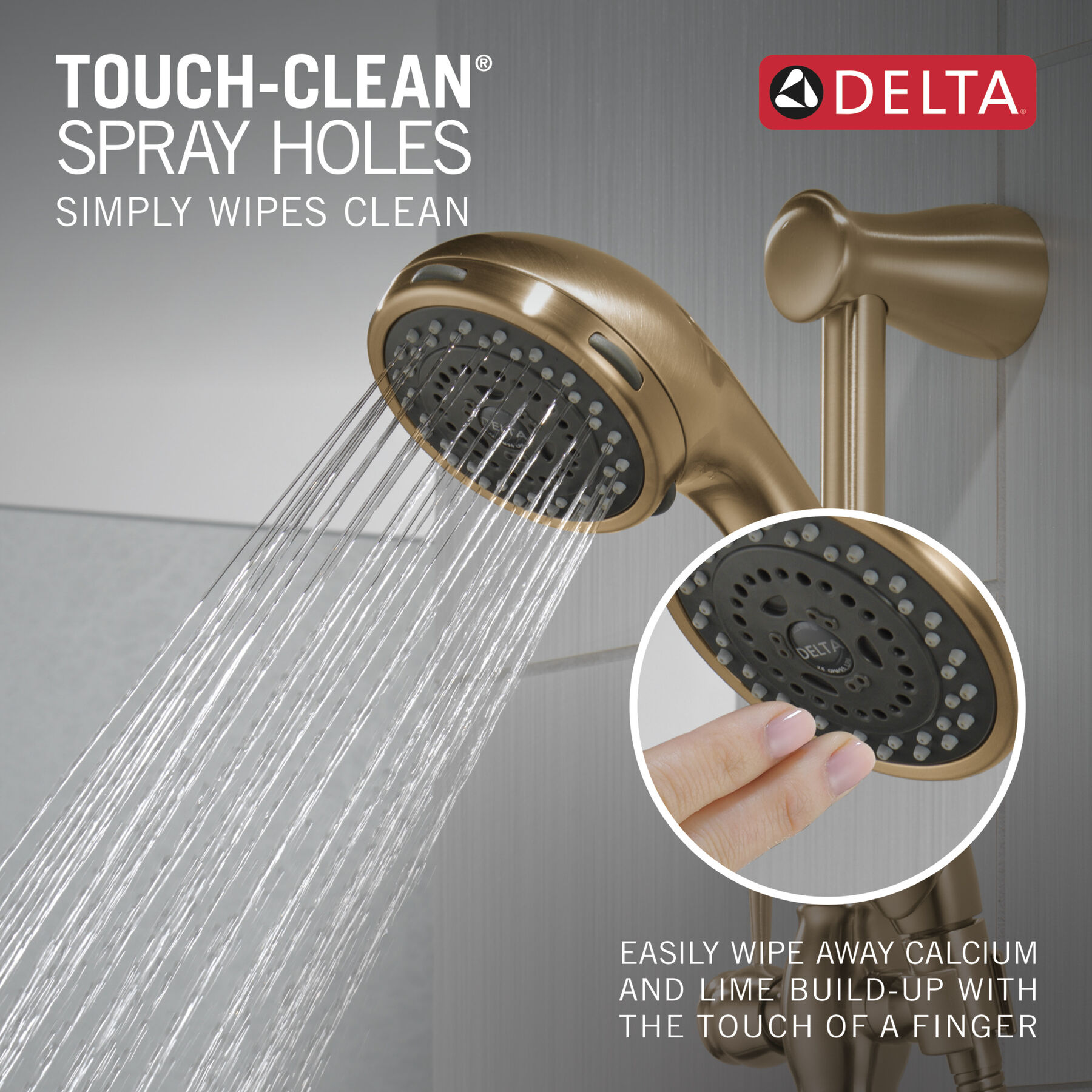 Premium 3Setting Slide Bar Hand Shower in Champagne Bronze 57014CZ