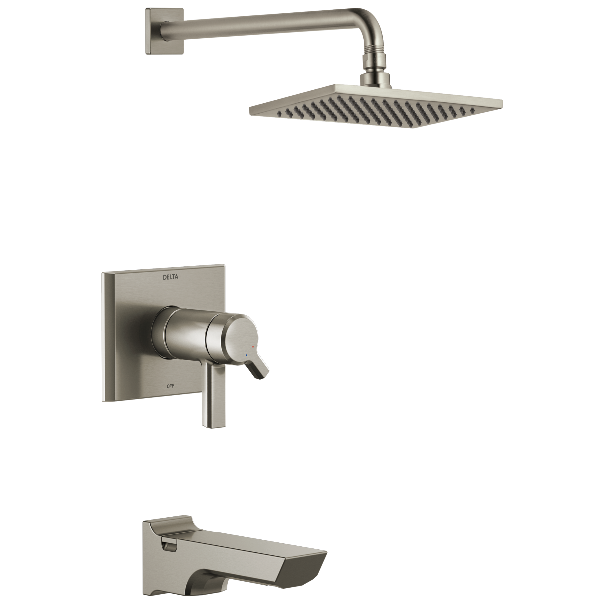 Delta Faucet Pivotale Tempassure 17T Series H2okinetictub & Shower Trim - Lumicoat Stainless
