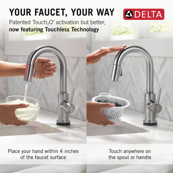 Touch2O® Bar / Prep Faucet with Touchless Technology in Arctic