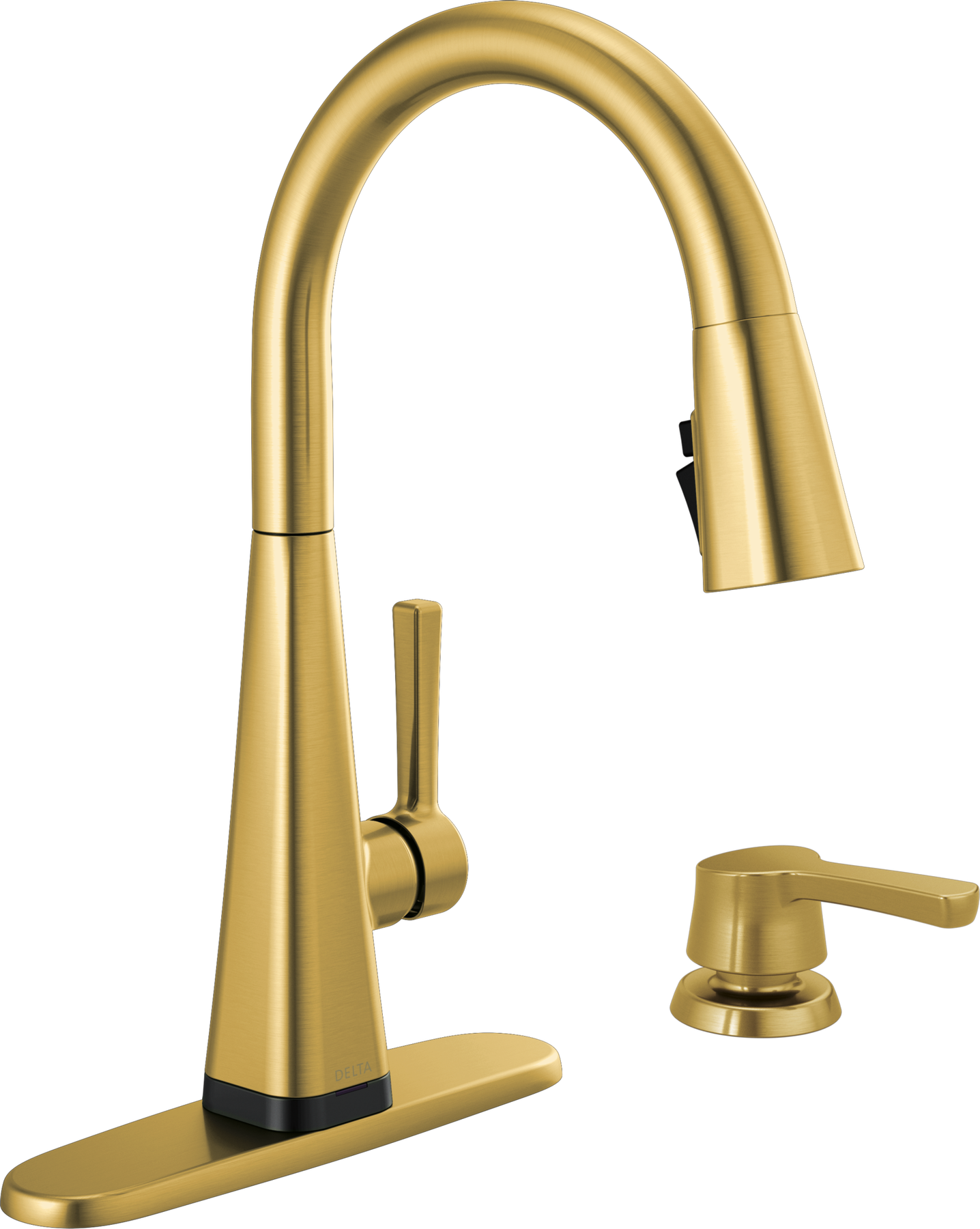 Touch2O Pull-Down Kitchen Faucet with Soap Dispenser Bundle in