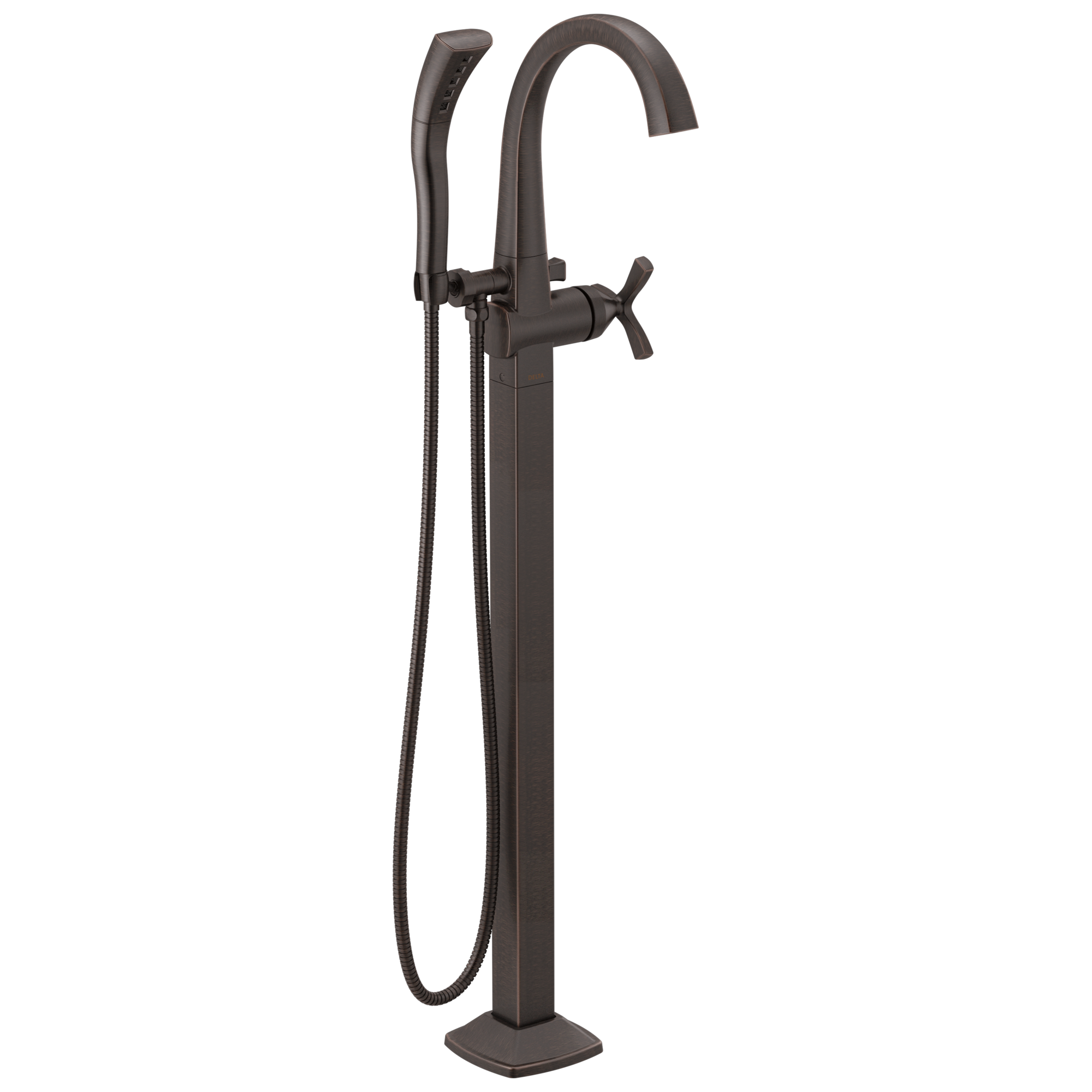 Delta Faucet Stryke Single Handle Floor Mount Tub Filler Trim - Venetian - Bronze