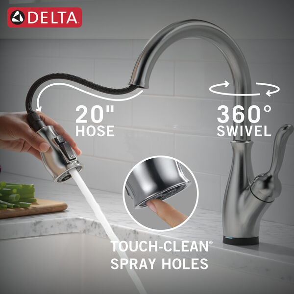 VoiceIQ® Kitchen Faucet with Touch2O® with Touchless Technology in
