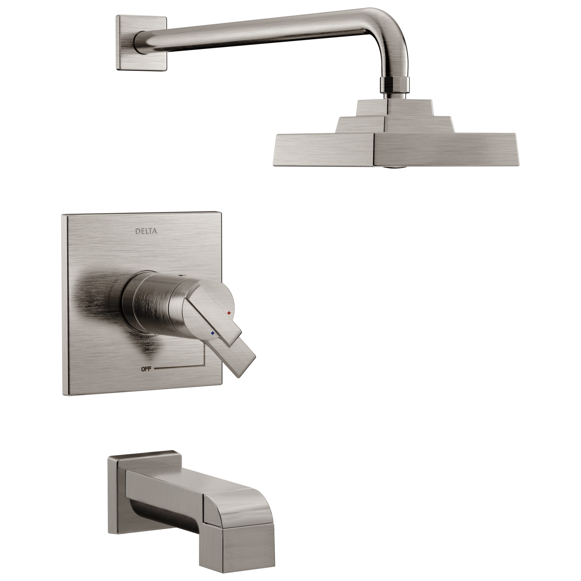 Delta Faucet Ara TempAssure 17T Series H2Okinetic Tub & Shower Trim - Stainless