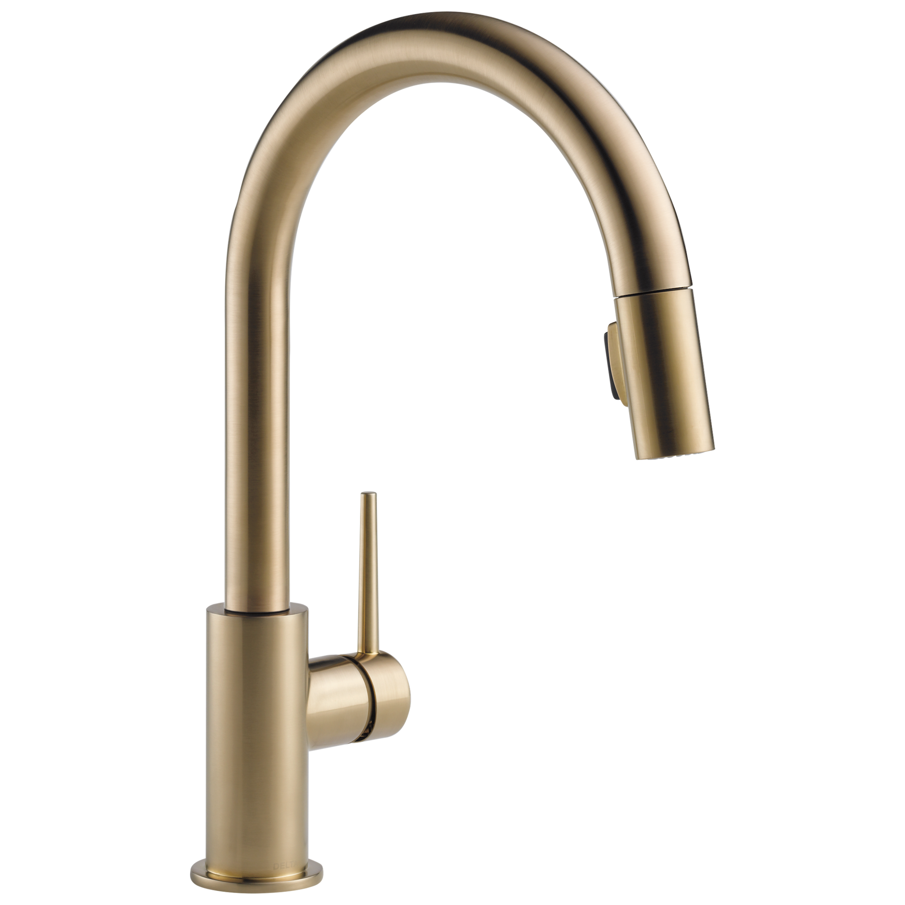 Single Handle Pull-Down Kitchen Faucet (Recertified) in Champagne
