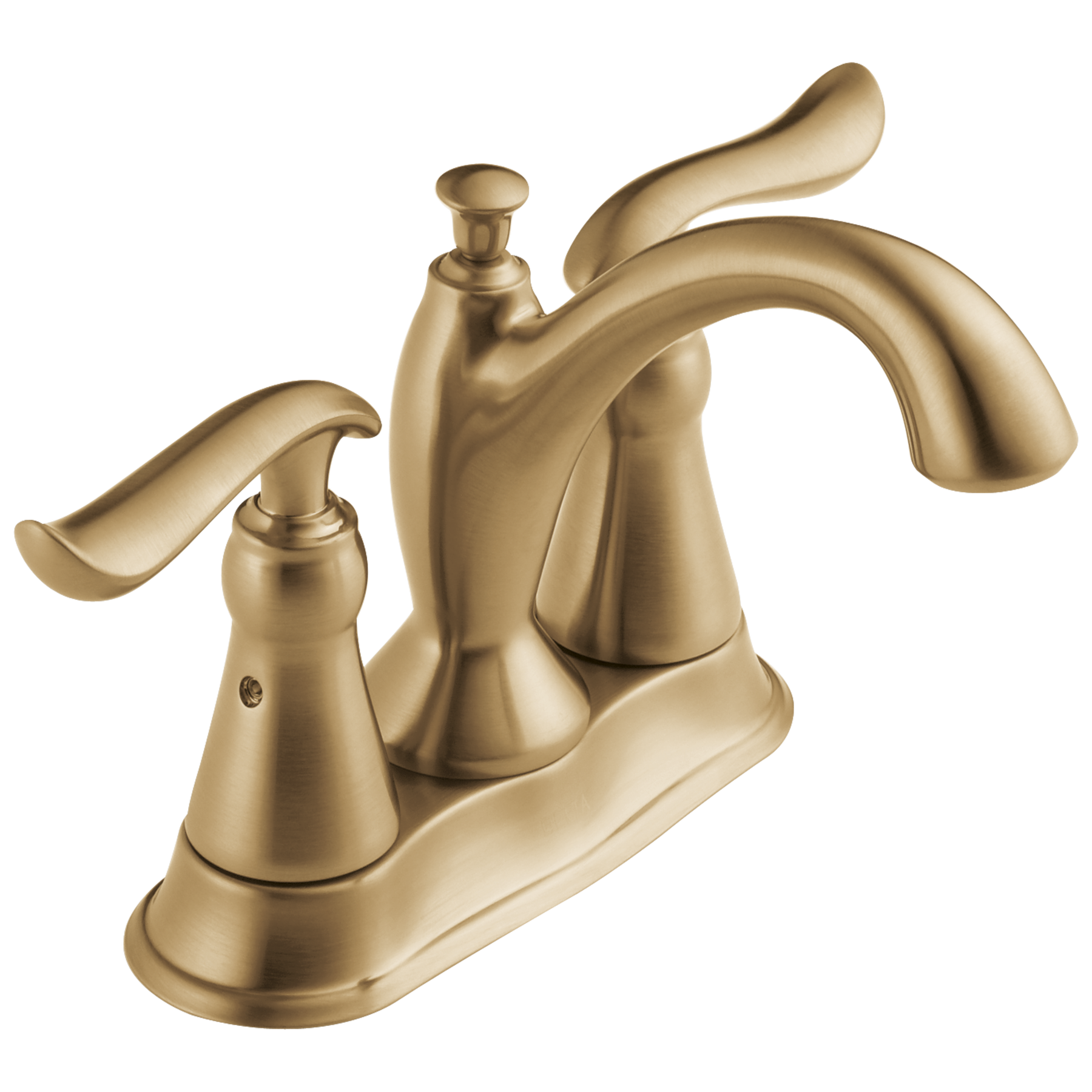 Two Handle Centerset Bathroom Faucet in Champagne Bronze 2594