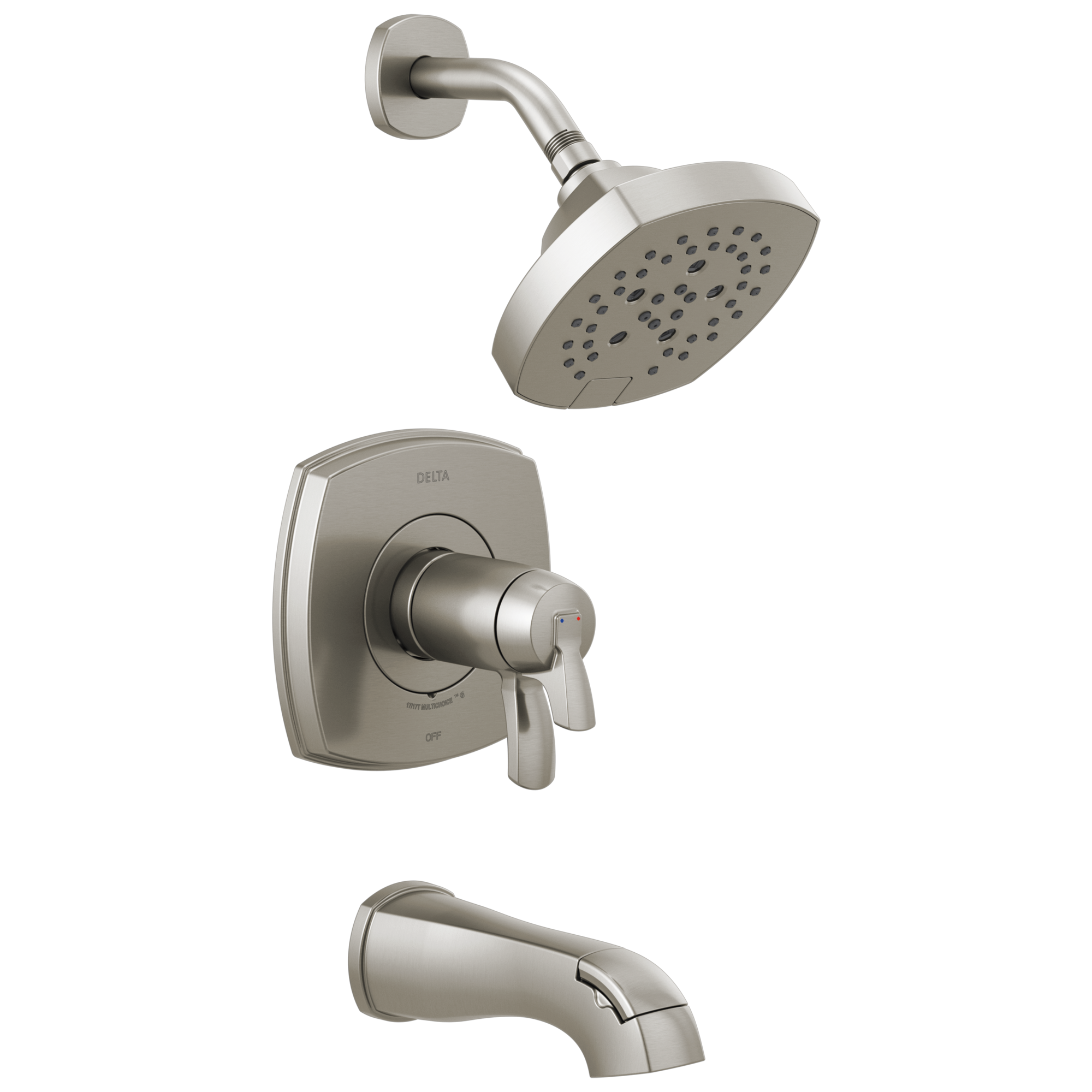 Delta Faucet Stryke 17 Thermostatic Tub and Shower Only - Lumicoat Stainless