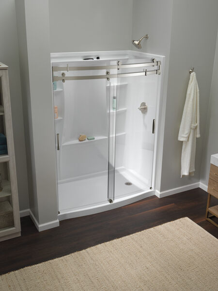 60~x32~ Classic 500 Curved Shower Door, image 10