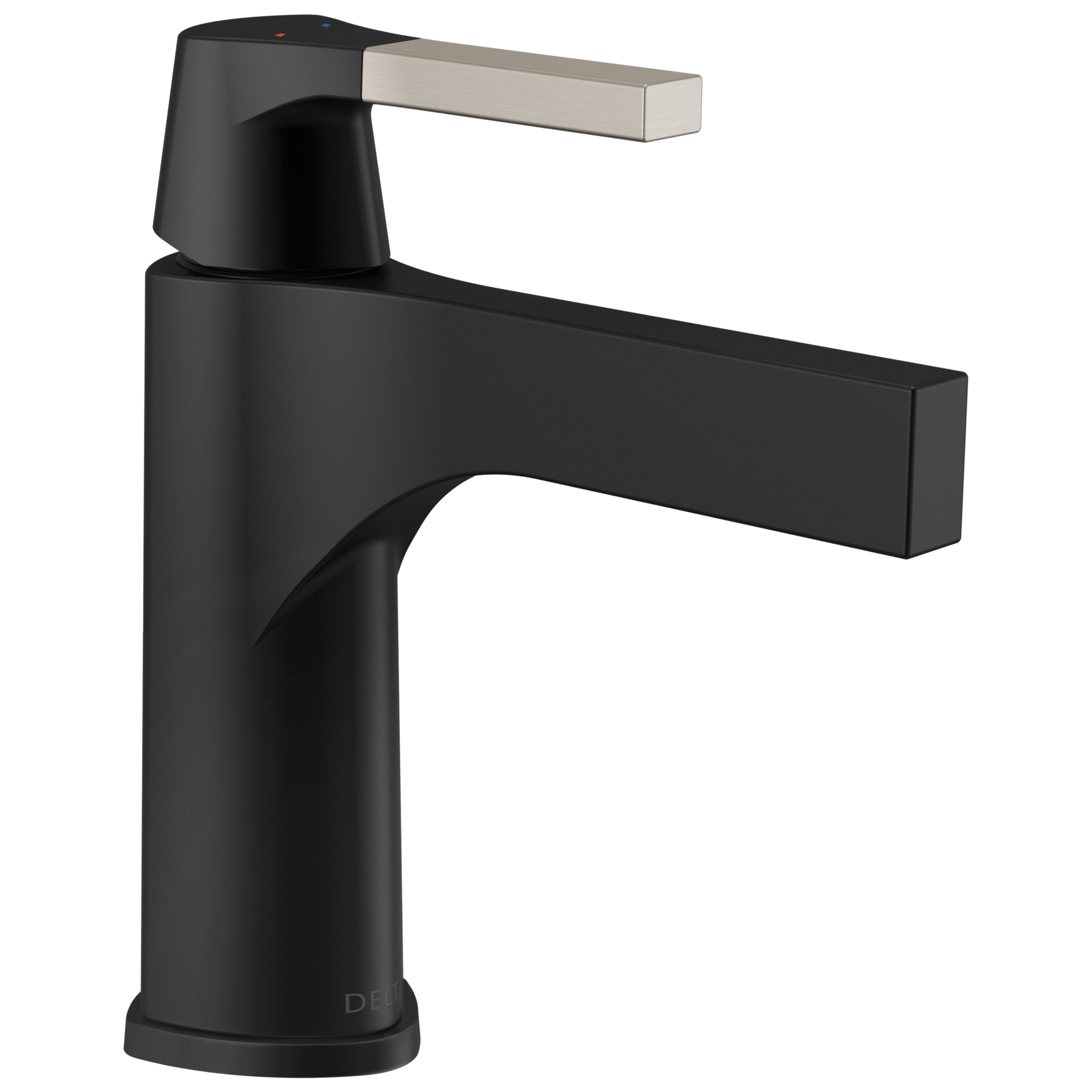Single Handle Bathroom Faucet in Matte Black / Stainless 574-SMMPU