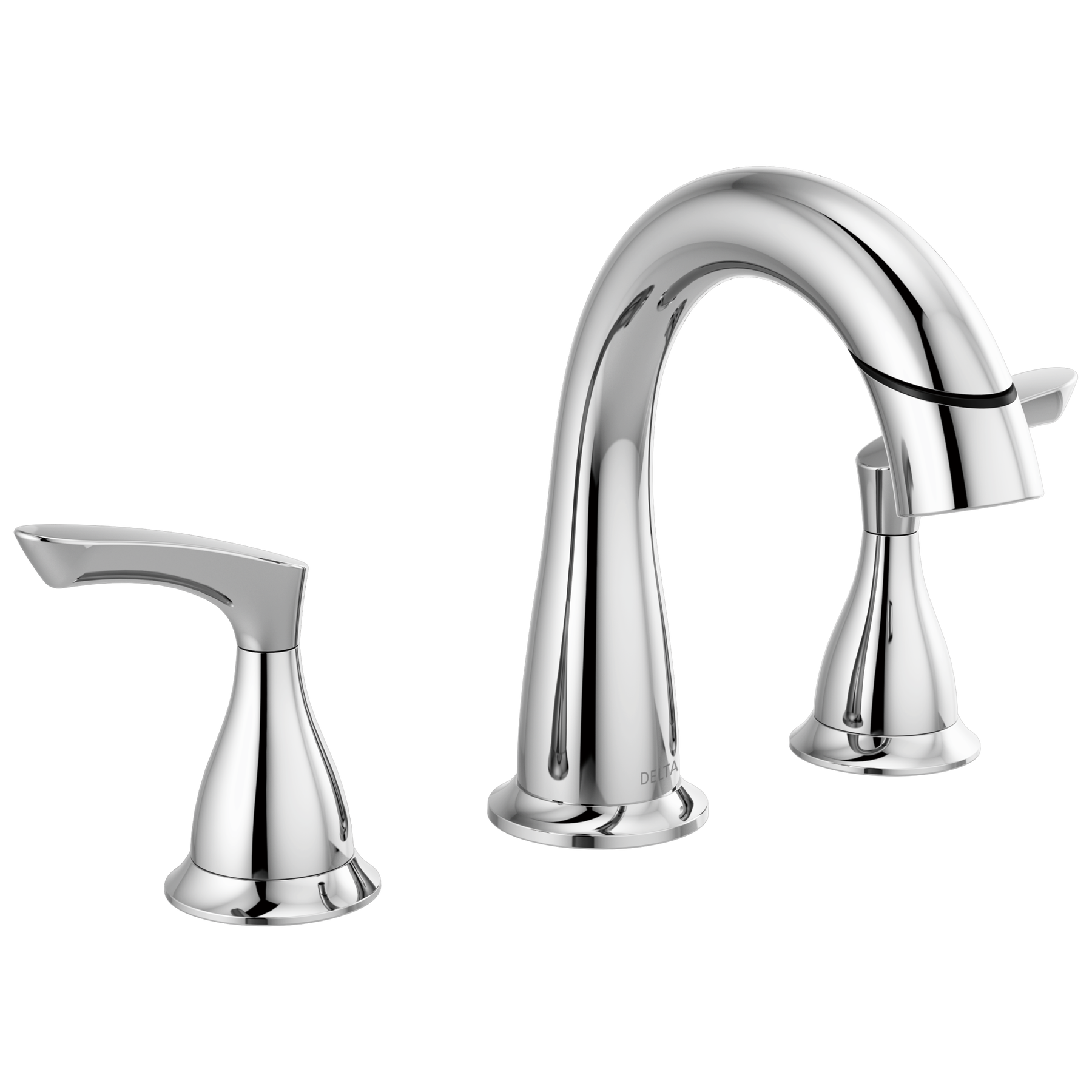 Two Handle Widespread Pull-Down Bathroom Faucet in Chrome