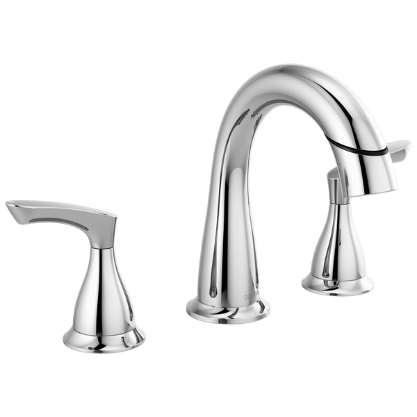 Delta Faucet Two Handle Widespread Pull-Down Bathroom Faucet