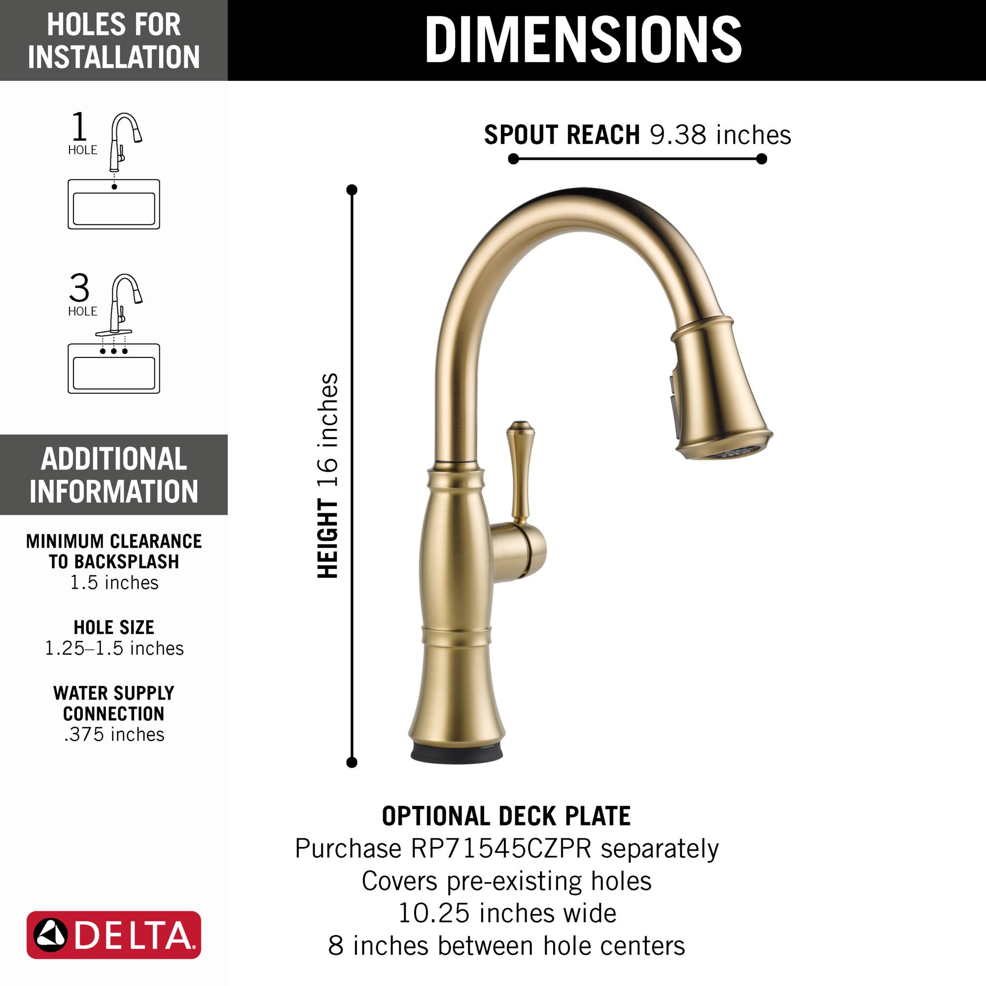 Single Handle Pull-Down Kitchen Faucet with Touch2O® and