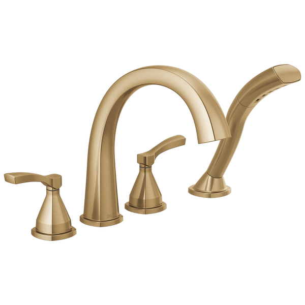 Roman Tub Trim with Hand Shower in Lumicoat® Champagne Bronze