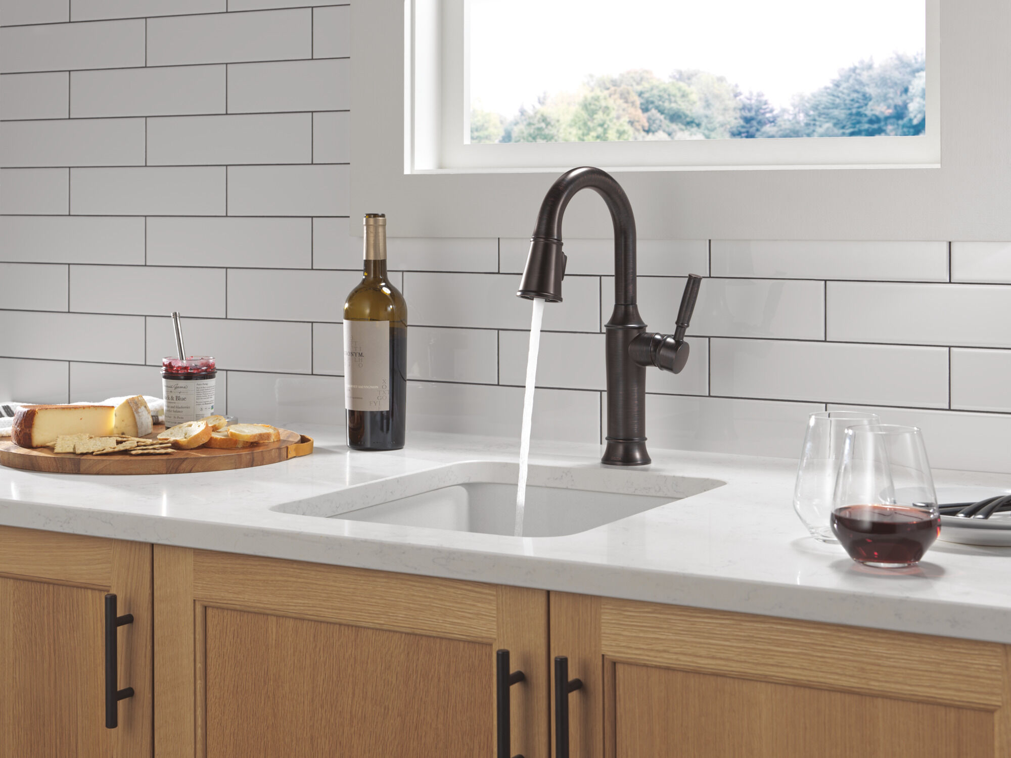 Single Handle Pull-Down Bar / Prep Faucet in Venetian Bronze 9984