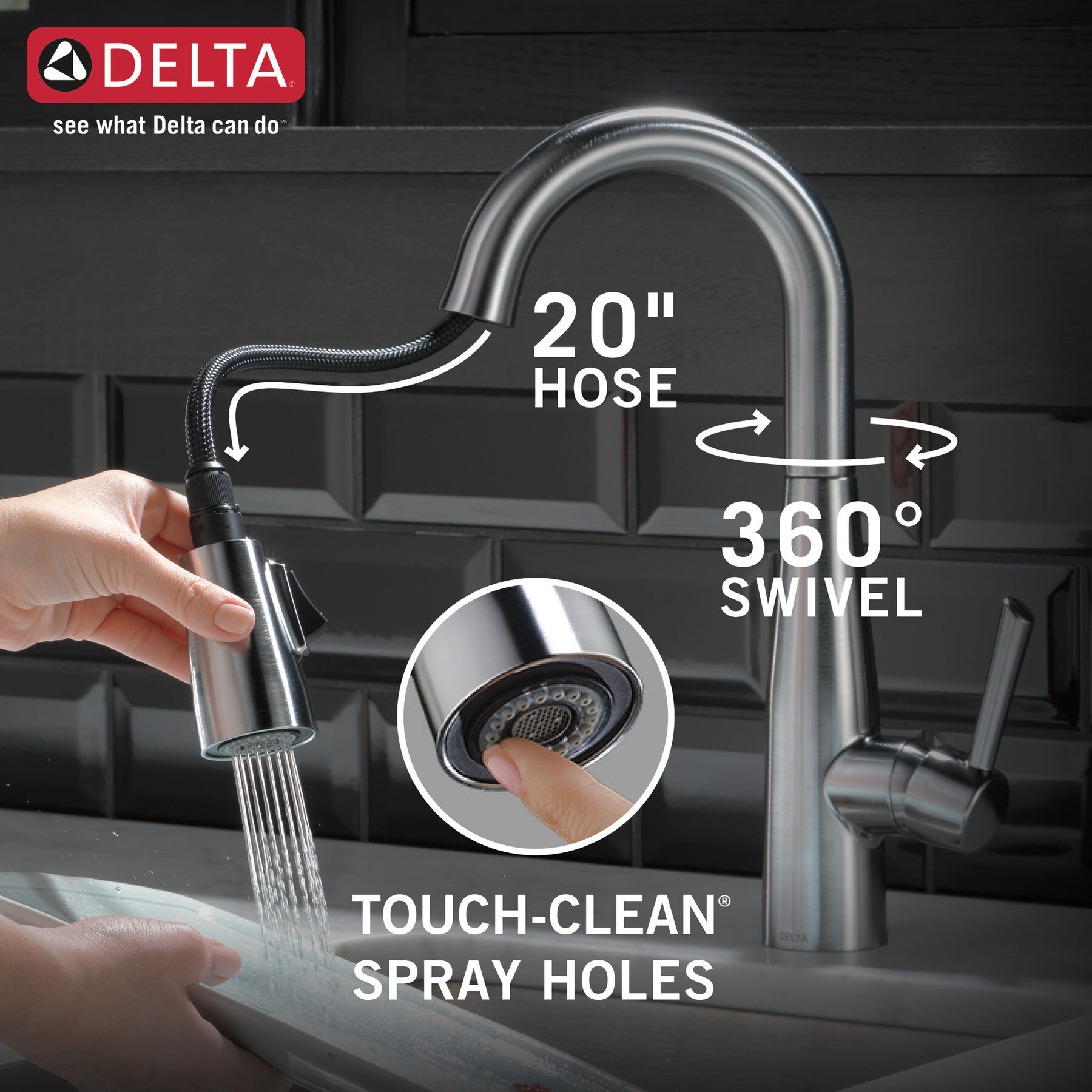 Arctic Stainless 9913 Ar Dst Delta Faucet