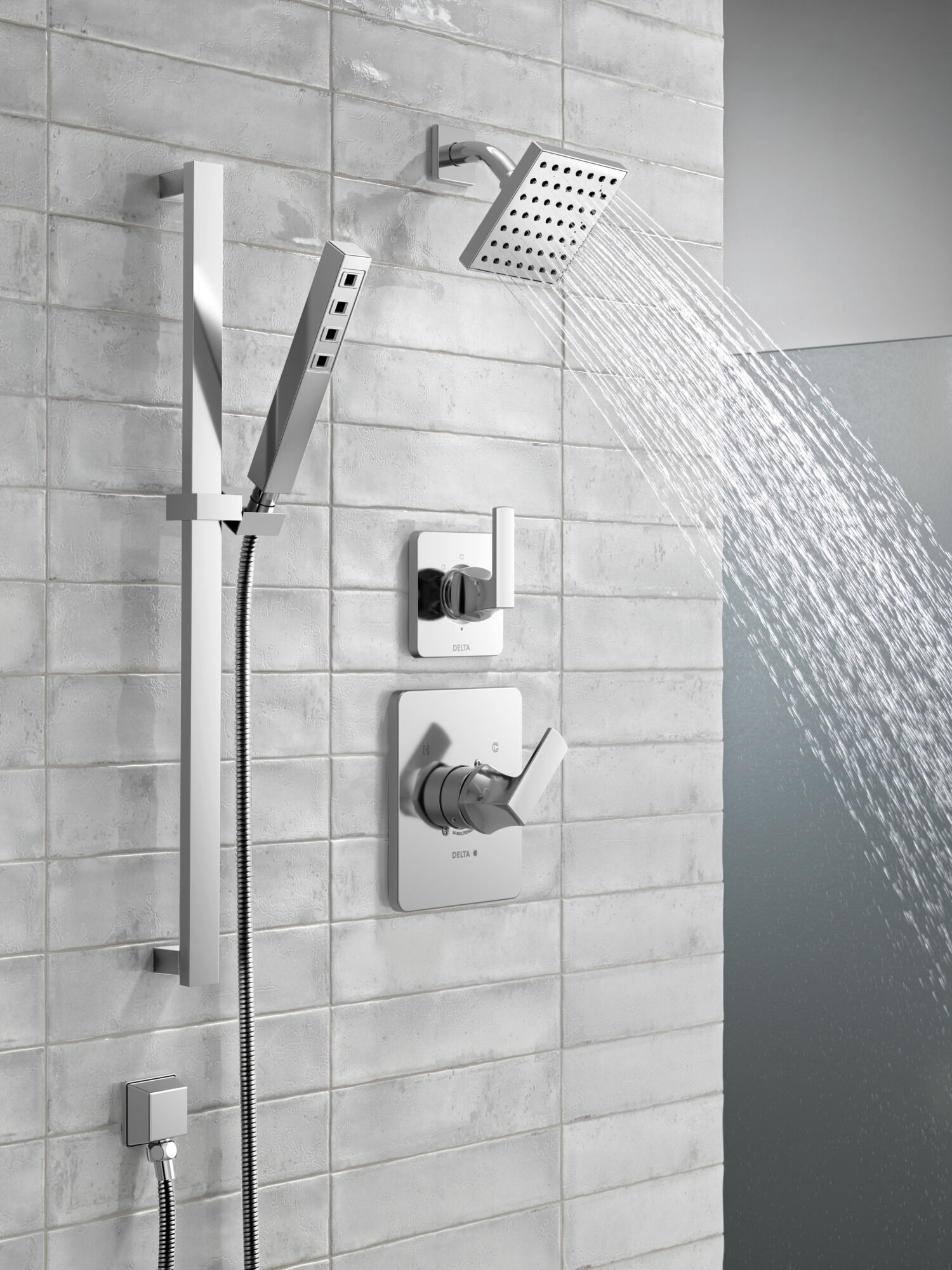 3-Setting Custom Shower Bundle - 14 Series in Chrome FVS6-VL2102