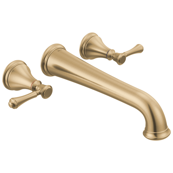Wall Mounted Tub Filler in Champagne Bronze T5797-CZWL | Delta Faucet