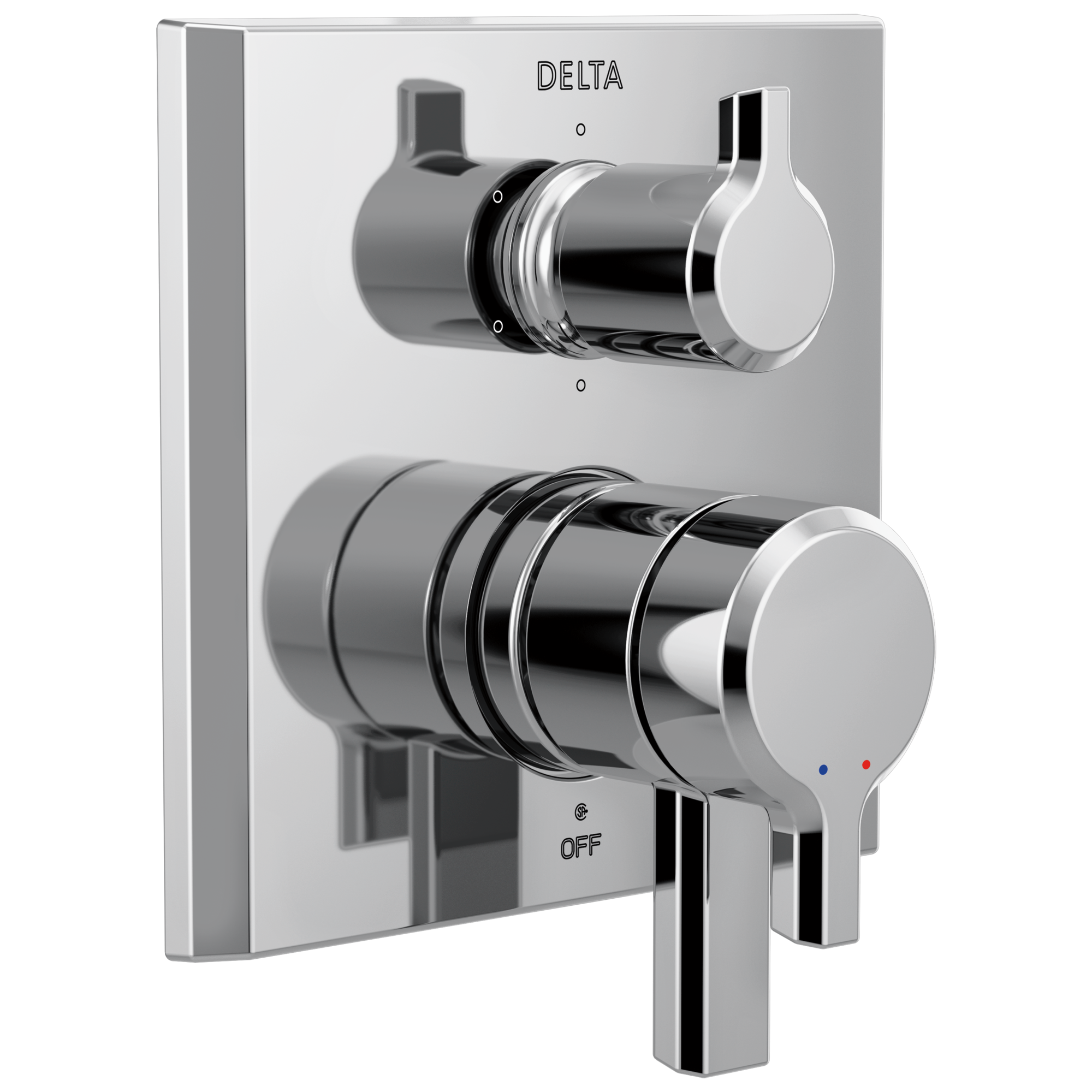 Delta Faucet Pivotale 2-Handle Monitor 17 Series Valve Trim with 6-Setting Diverter - Lumicoat...