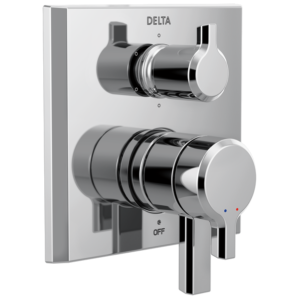 2-Handle Monitor® 17 Series Valve Trim with 6-Setting Diverter in 