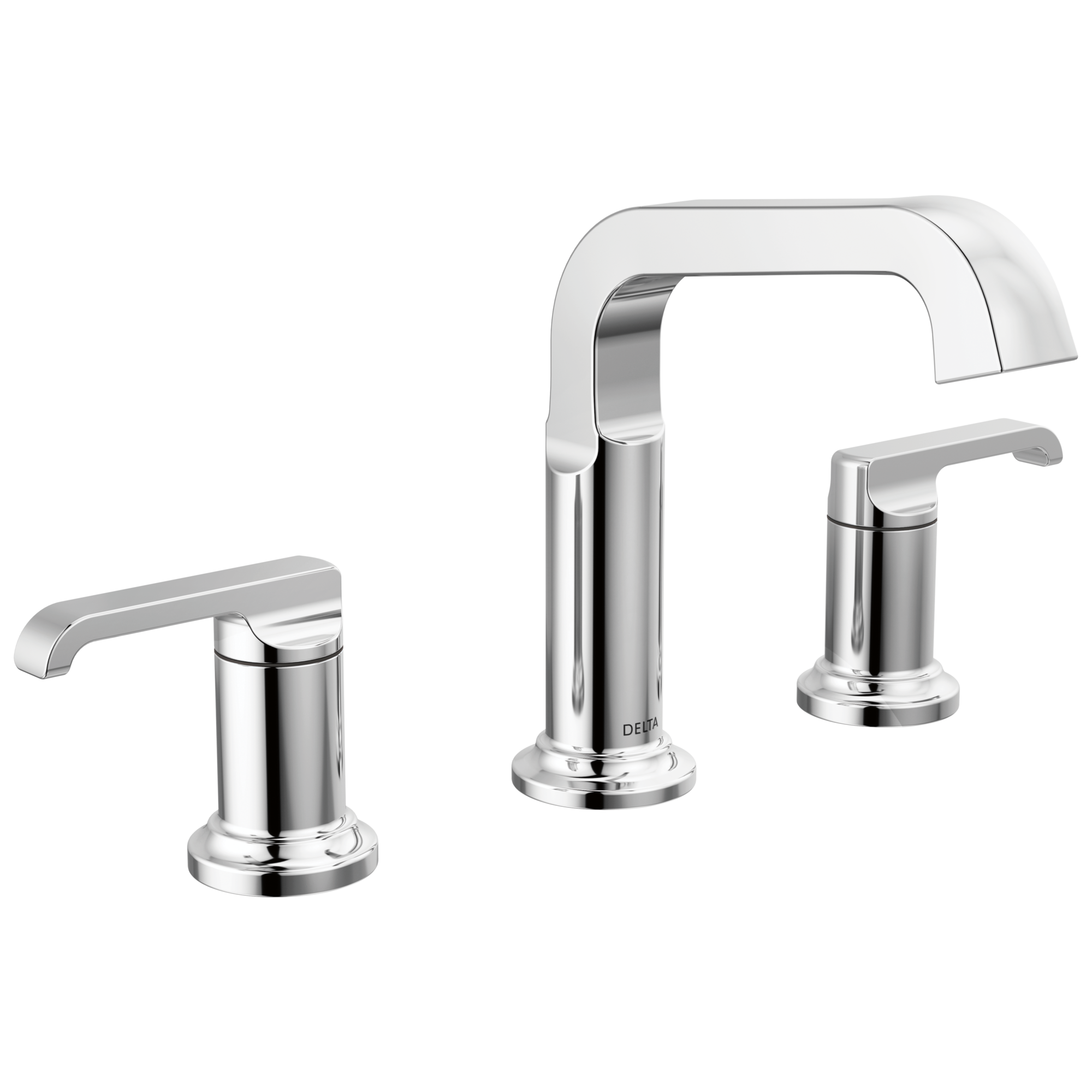 Delta Faucet Tetrae Two Handle Widespread Bathroom Faucet - Lumicoat - Chrome