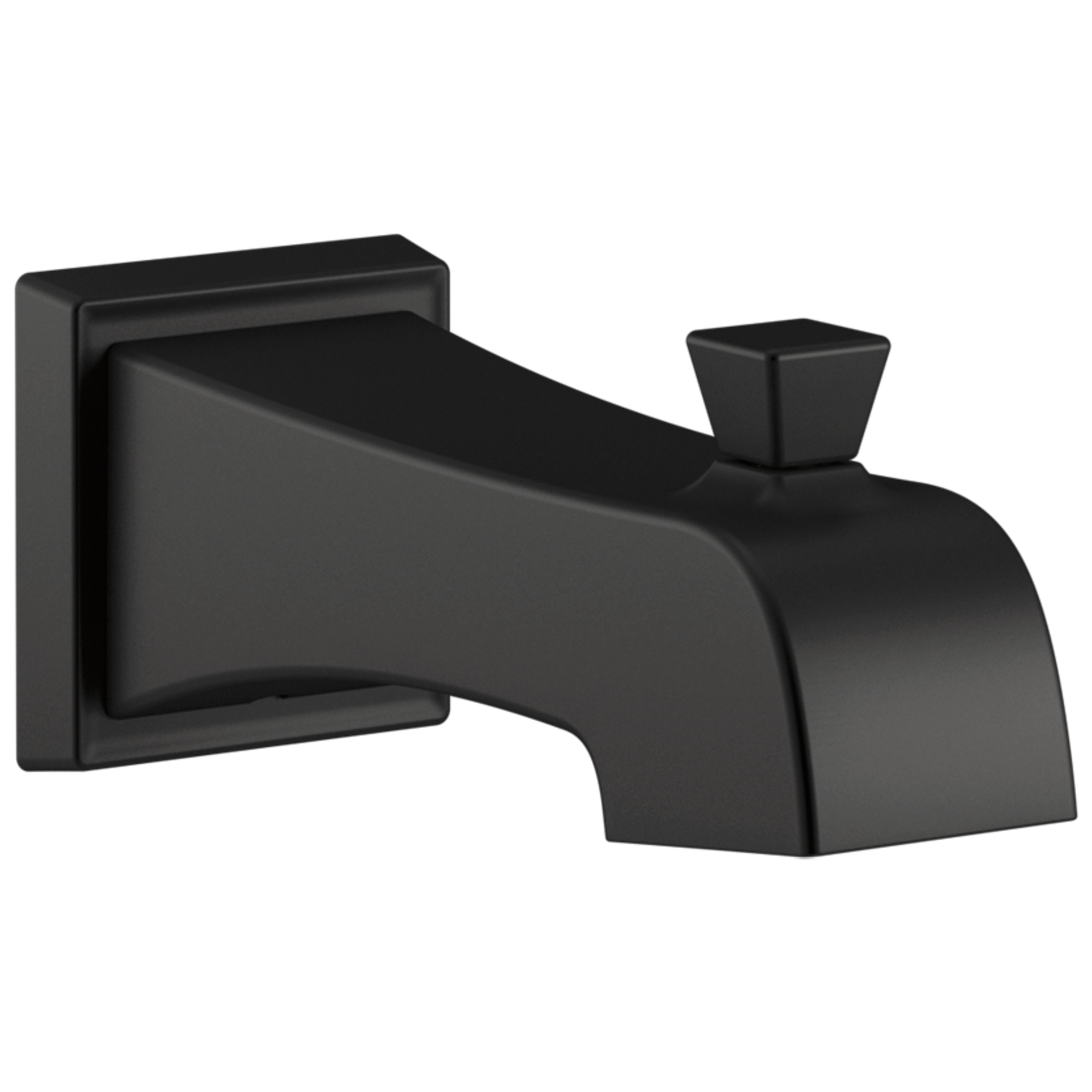 Tub Spout - Pull-Up Diverter in Matte Black RP77091BL | Delta Faucet