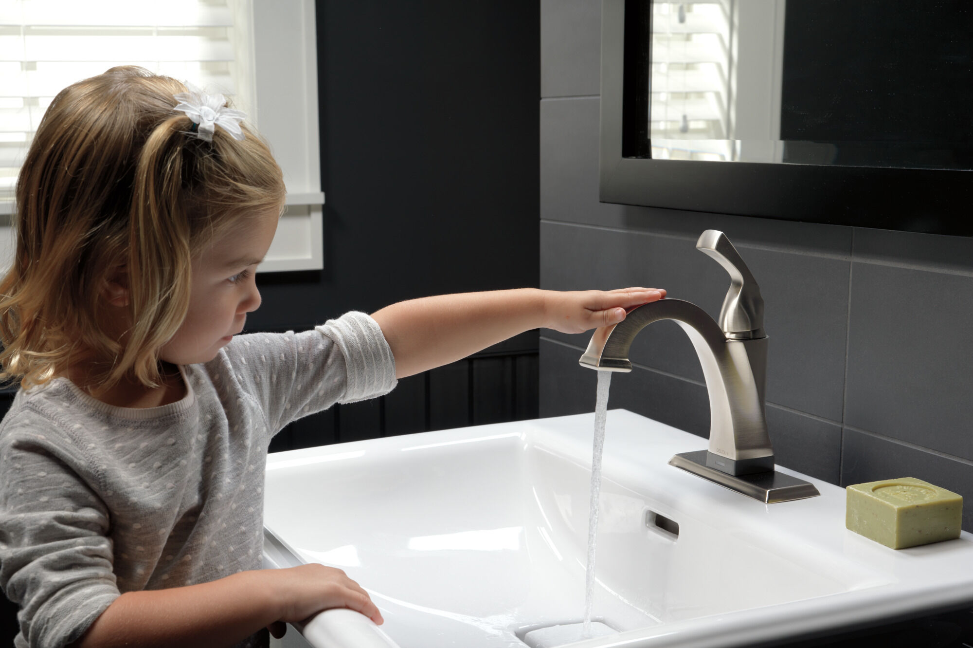 Touch2O® Bathroom Faucet with Touchless Technology in Stainless