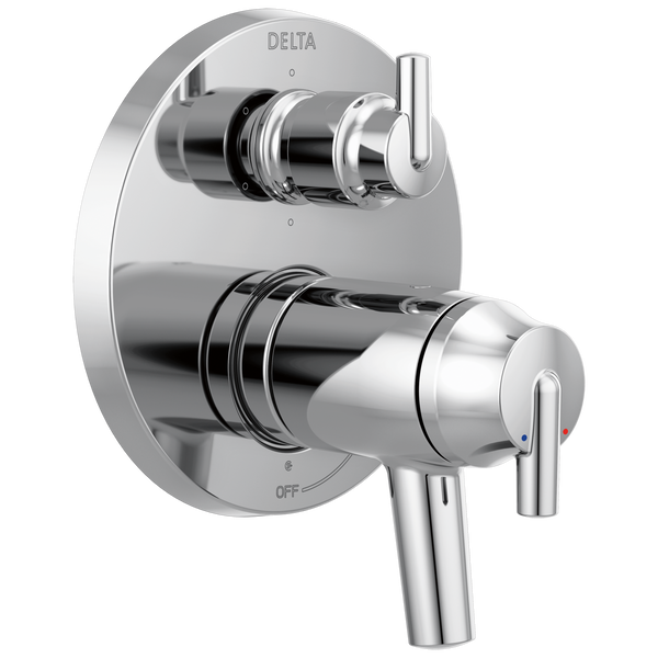 Contemporary Two Handle TempAssure® 17T Series Valve Trim with 6