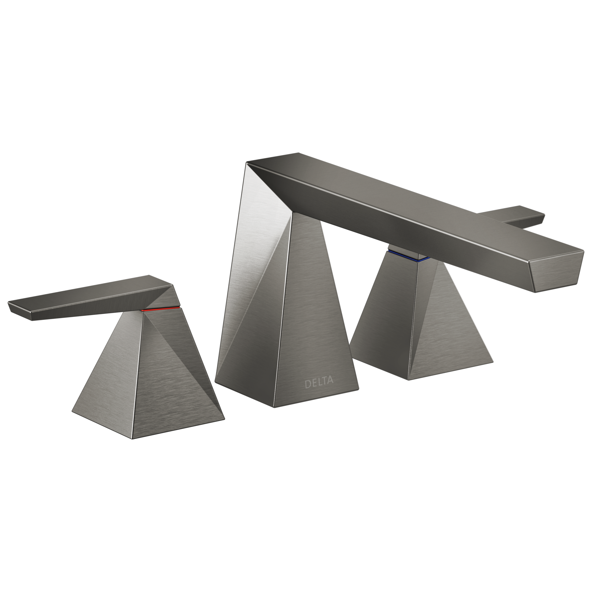 Delta Faucet TrillianE Two-Handle Roman Tub Trim - Lumicoat Black Stainless