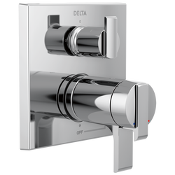 Angular Modern TempAssure® 17T Series Valve Trim with 3-Setting Integrated Diverter