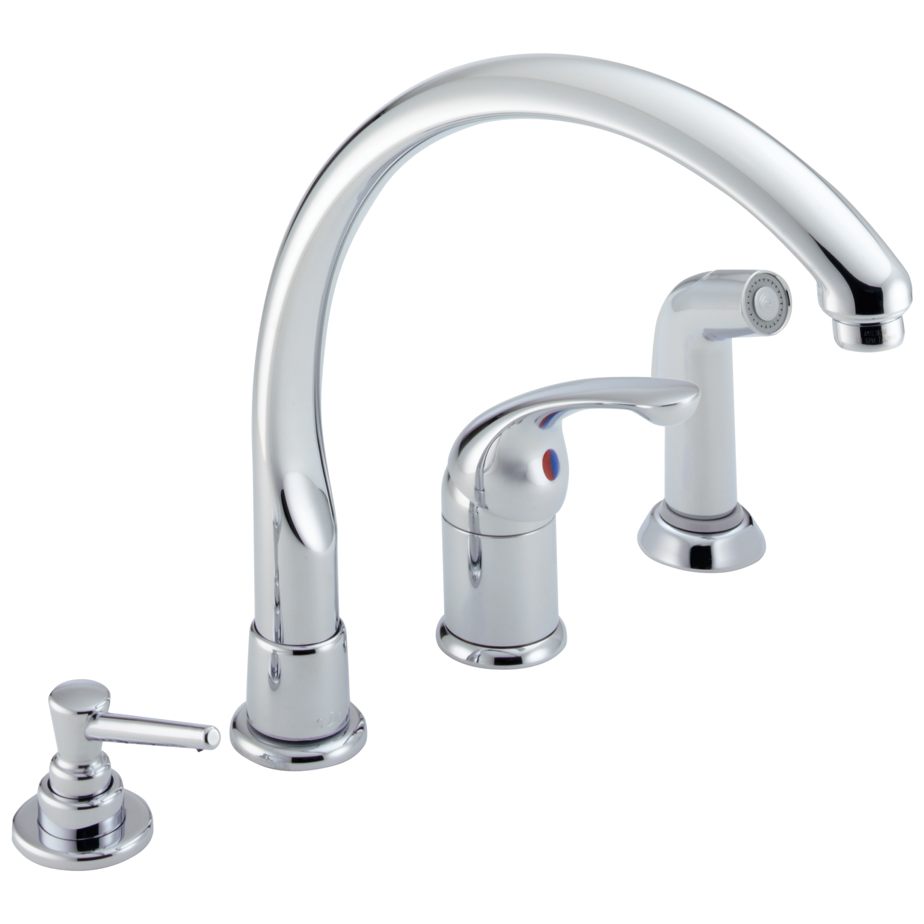 Single Handle Kitchen Faucet In Almond