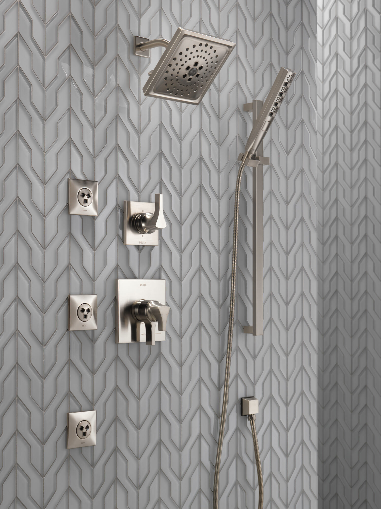 6-Setting 3-Port Diverter Trim in Stainless T11974-SS | Delta Faucet