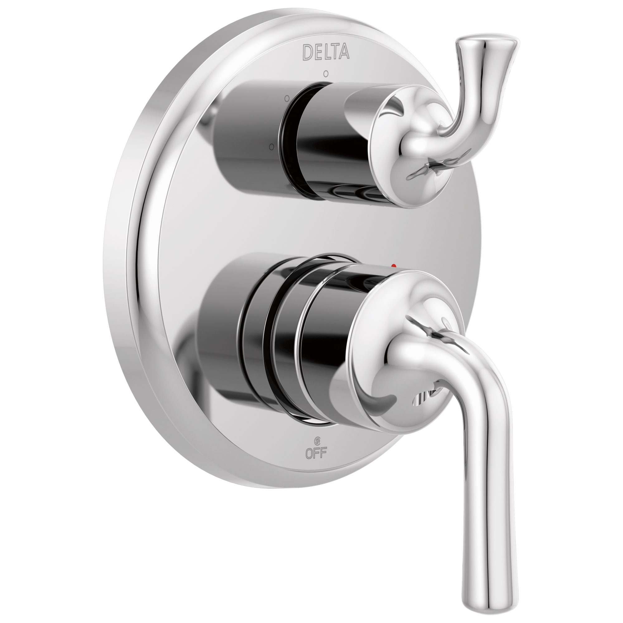 Delta Faucet KayraE Two-Handle Monitor 14 Series Valve Trim with 3-Setting Integrated Diverter - Chrome